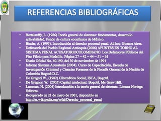 .REFERENCIAS BIBLIOGRÁFICASBertalanffy, L. (1986) Teoría general de sistemas: fundamentos, desarrollo aplicabilidad. Fondo de cultura económica de México.