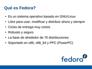 Presentacion Proyecto Fedora