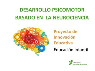 DESARROLLO PSICOMOTOR
BASADO EN LA NEUROCIENCIA
Proyecto de
Innovación
Educativa
Educación Infantil
 