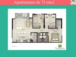 Apartamento de 75 mts2
 