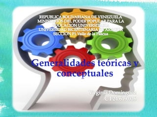 Generalidades Teóricas y Conceptuales