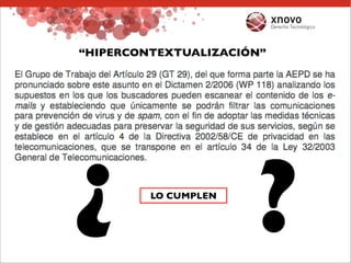 Publicididad Online. Aspectos Jurídicos