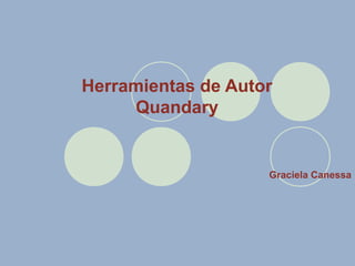 Herramientas de Autor
Quandary
Graciela Canessa
 