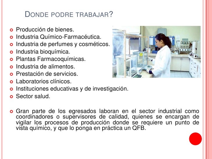 A Que Se Dedica Un Quimico Farmacobiologo