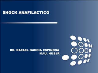 SHOCK ANAFILACTICO
DR. RAFAEL GARCIA ESPINOSA
MAU, HUSJR
•Model PWP2016.ppt
•Model PWP2016.ppt
•Model PWP2016.ppt
 