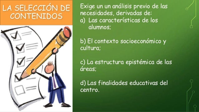Criterios De Seleccion De Contenidos Educativos