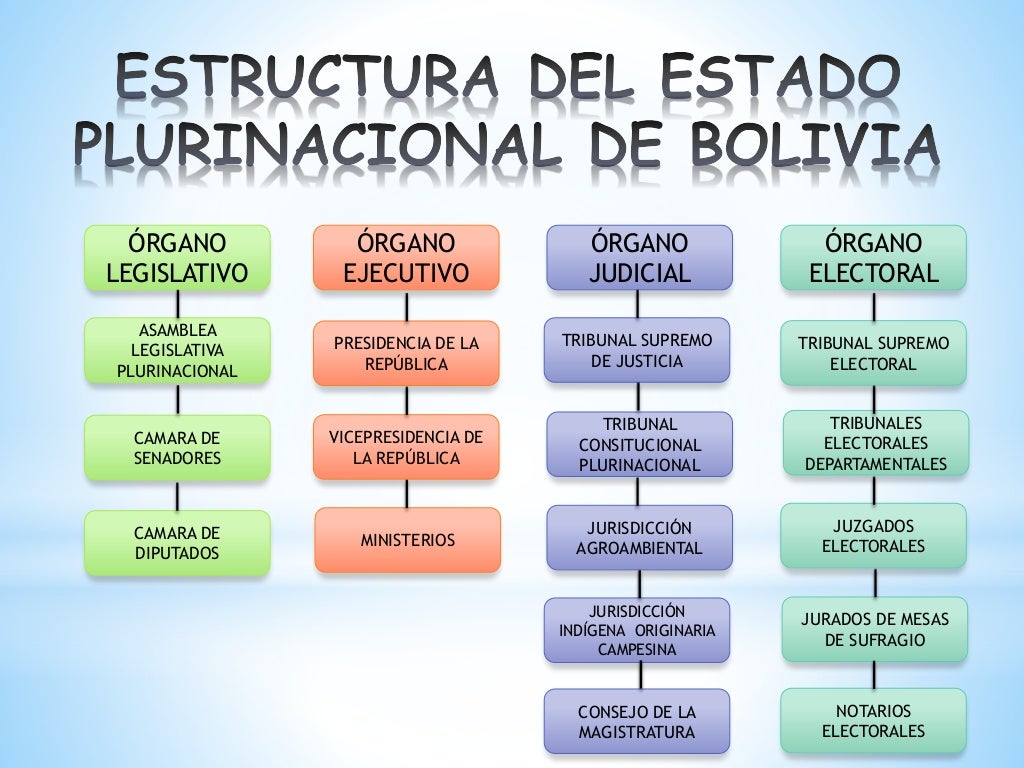 ESTRUCTURA DEL ESTADO PLURINACIONAL DE BOLIVIA