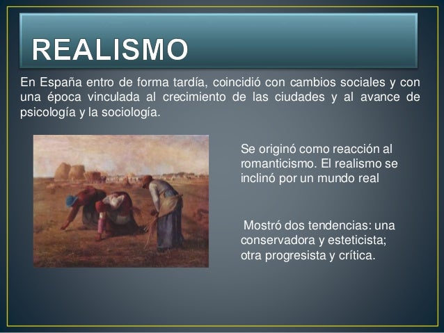 Costumbrismo, Realismo y Naturalismo en España