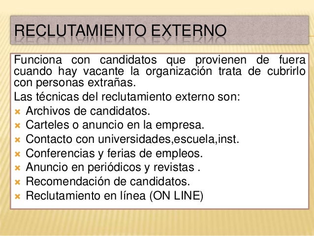 Presentacion reclutamiento de personal
