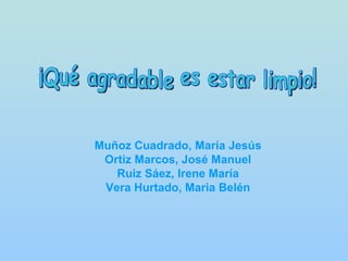 Muñoz Cuadrado, María Jesús
 Ortiz Marcos, José Manuel
   Ruiz Sáez, Irene María
 Vera Hurtado, Maria Belén
 