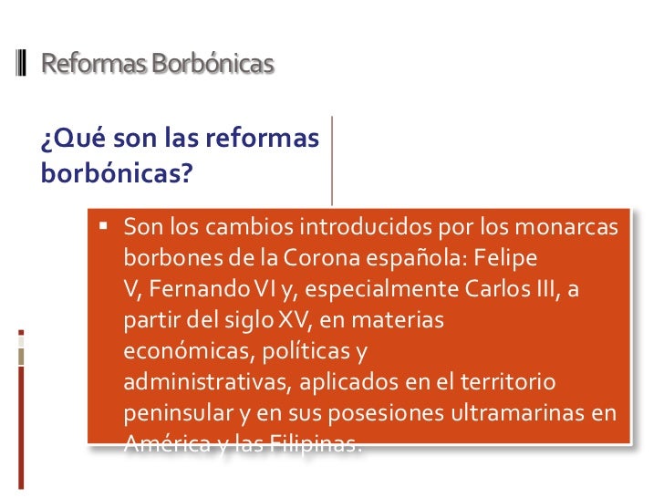 Reformas borbonicas