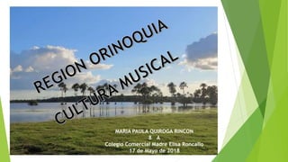 MARIA PAULA QUIROGA RINCON
8 A
Colegio Comercial Madre Elisa Roncallo
17 de Mayo de 2018
 