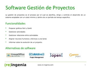   Imp. Software y herramientas tecnológicas
