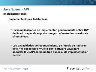 Java Speech API | PPT