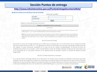 Sección Puntos de entrega
http://www.icfesinteractivo.gov.co/PuntosEntregaSecretariaWeb/
 