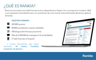 NUESTROS NÚMEROS
420.000 usuarios
88.000 suscriptores a nuestra newsletter
450 blogs sobre finanzas y economía
Más de 2.50...