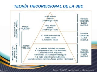 TEORÍA TRICONDICIONAL DE LA SBC 
Fuente: 1 Meliá (2007) Seguridad Basada en el Comportamiento 
 