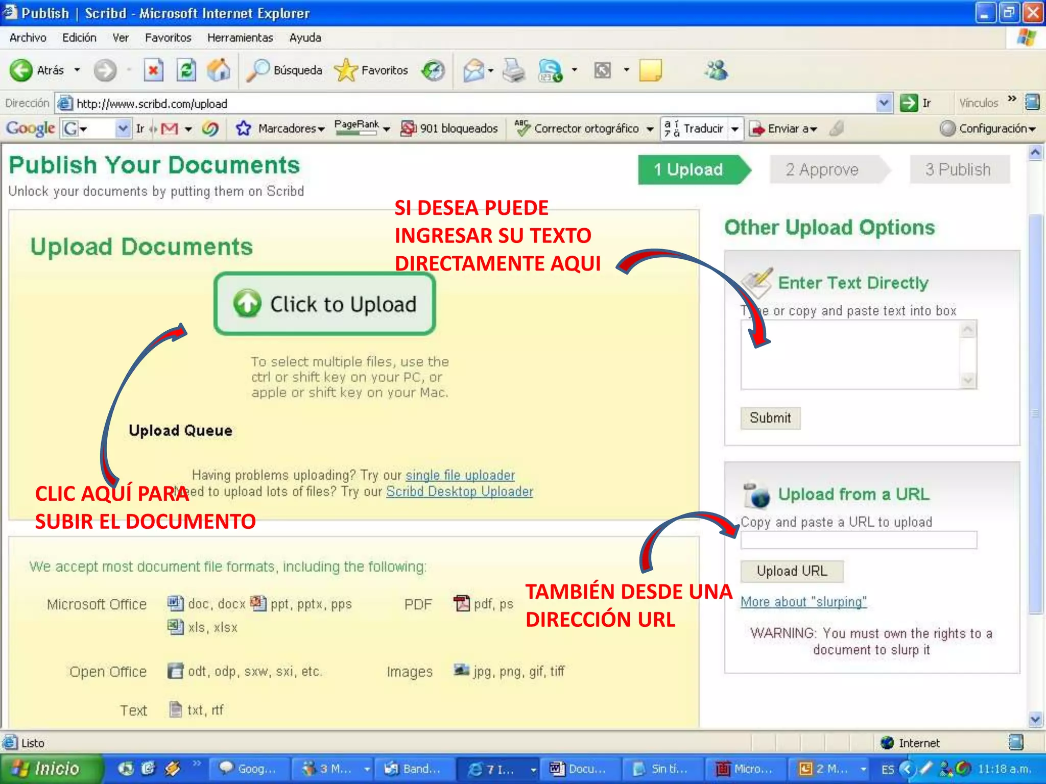 SI DESEA PUEDE
INGRESAR SU TEXTO
DIRECTAMENTE AQUI

CLIC AQUÍ PARA
SUBIR EL DOCUMENTO
TAMBIÉN DESDE UNA
DIRECCIÓN URL

 
