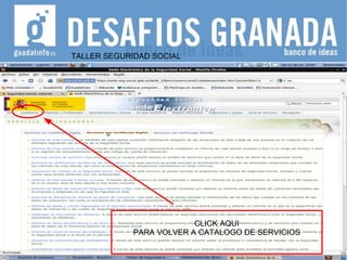 TALLER SEGURIDAD SOCIAL CLICK AQUI PARA VOLVER A CATALOGO DE SERVICIOS 