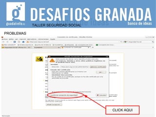 TALLER SEGURIDAD SOCIAL PROBLEMAS CLICK AQUI 