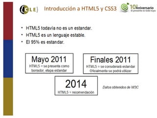 Introducción a HTML5 y CSS3
 