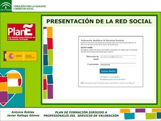 PRESENTACIÓN DE LA RED SOCIAL PANTALLAZO RED SOCIAL 