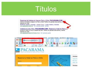 Títulos
 
