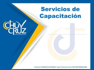 Servicios de
Capacitación
 