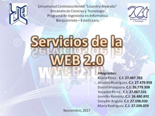 SERVICIOS DE LA WEB 2.0