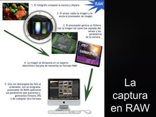 La
captura
en RAW
 