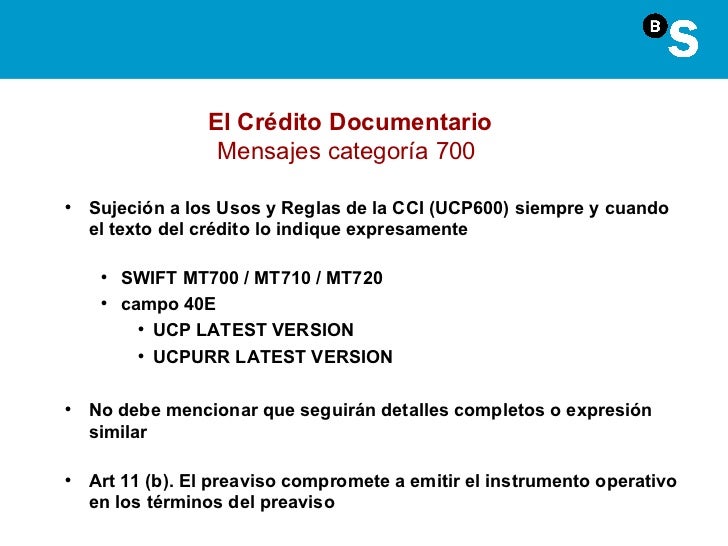 El Crédito Documentario El Crédito Documentario