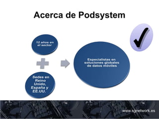 Acerca de Podsystem
www.sgnetwork.es
 