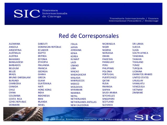 Sic Sistemes Internacionals De Càrrega