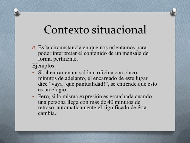 SIGNIFICADO Y CONTEXTO