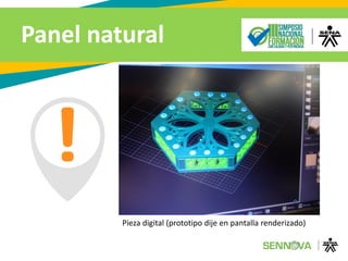 Panel natural
Pieza digital (prototipo dije en pantalla renderizado)
 