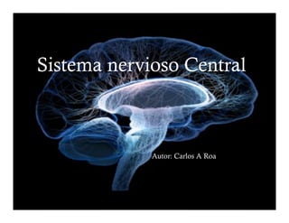 Sistema nervioso Central
Autor: Carlos A Roa
 