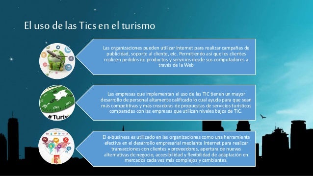 El uso de las Tics en el turismo