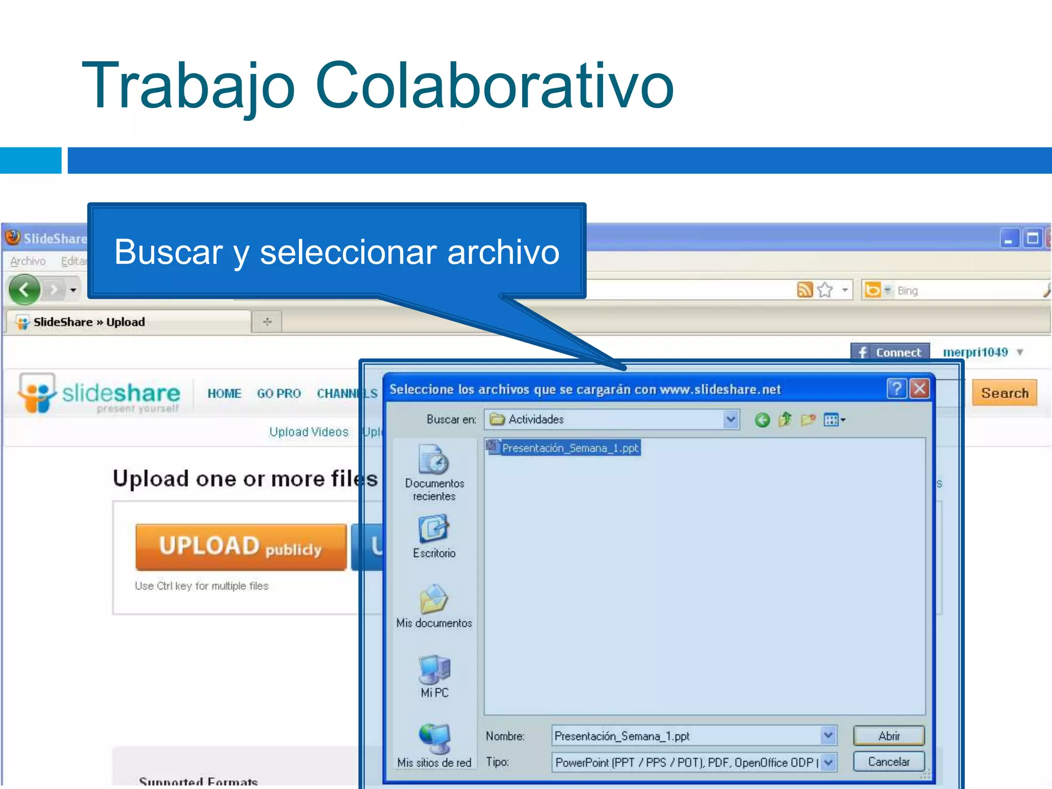 Trabajo ColaborativoBuscar y seleccionar archivo