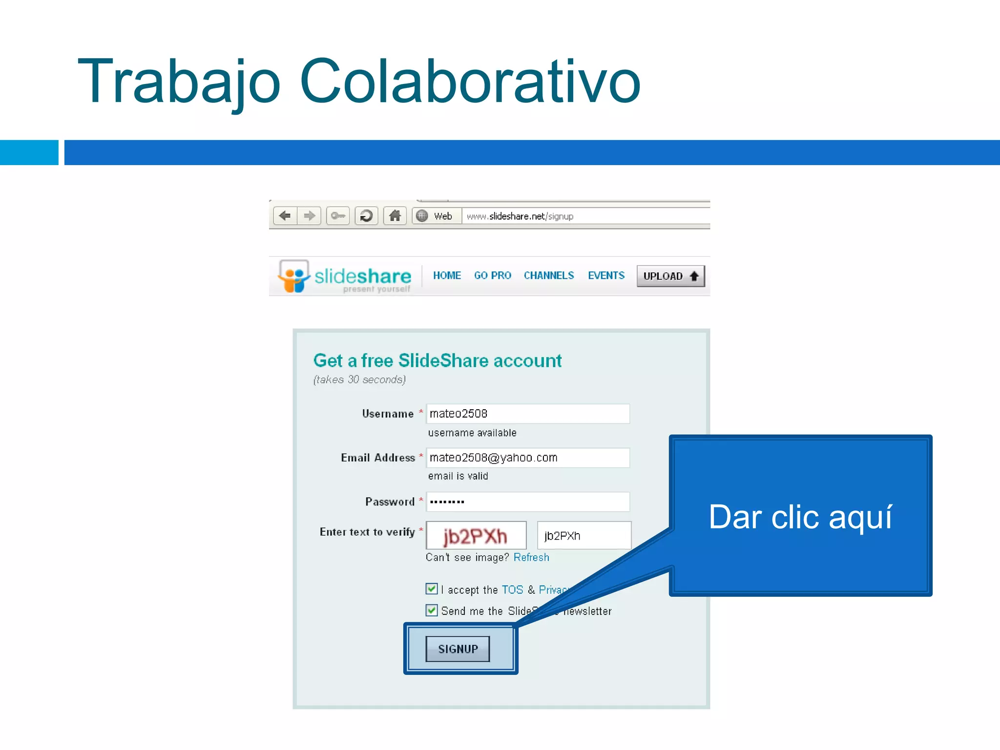 Trabajo ColaborativoDar clic aquí