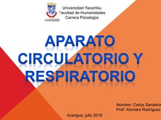 Universidad Yacambu
Facultad de Humanidades
Carrera Psicología
Nombre: Carlys Sanabria
Prof: Xiomara Rodríguez
Acarigua, julio 2018
 