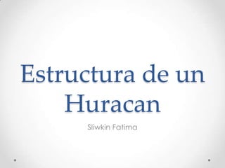Estructura de un
Huracan
Sliwkin Fatima

 
