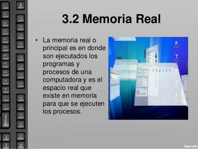 Resultado de imagen para 3.2 Memoria real