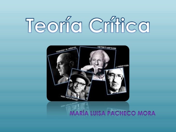 Ciencias sociales teoria critica