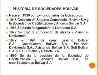Presentacion sociedades bolivar