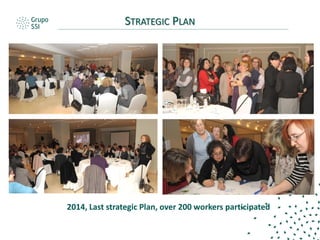 STRATEGIC PLAN
2014, Last strategic Plan, over 200 workers participated
 