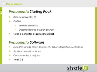 Presentacion Starting Pack BI Open Source