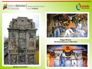 Diego Rivera
                     Muralista Mexicano (1896-1957)




Murales en fachada
 