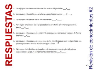 RESPUESTAS
Revisión
de
conocimientos
#2
F
43
 