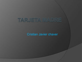 Cristian Javier chaver
 