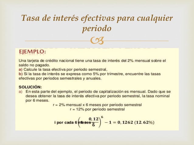 Presentacion tasa de interes nominal y efectiva | PPTX